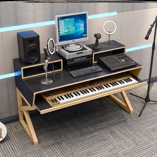 編曲工作臺(tái)音樂(lè)制作桌錄音棚midi鍵盤調(diào)音琴桌錄音室電鋼琴工作室